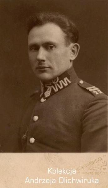 Zdjęcie portretowe żołnierza KOP, Nowe Troki 1927 r.