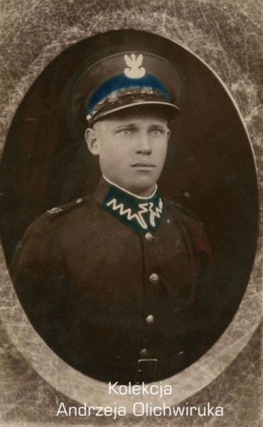 Zdjęcie portretowe żołnierza KOP.