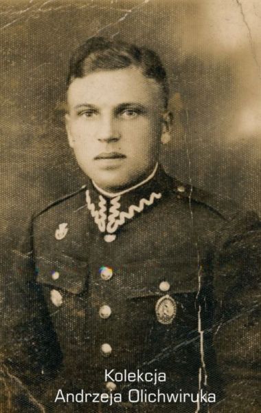 Zdjęcie portretowe żołnierza KOP. Aleksander Polkowski, Stołpce 1939 r.