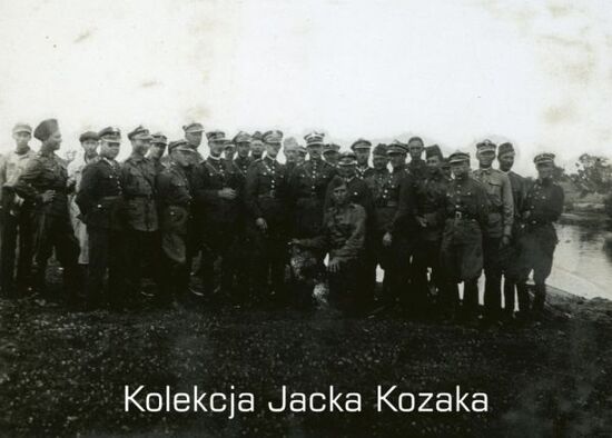 Grupa oficerów KOP &quot;Łapografów&quot;, 1936 r.