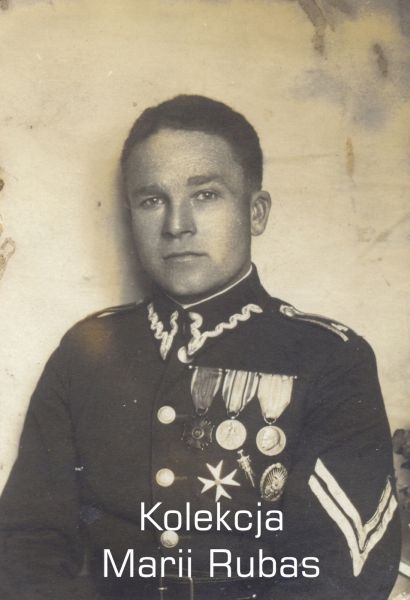 Zdjęcie portretowe Jana Rubasa żołnierza KOP, 1930 r.
