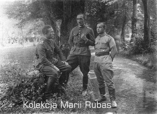 Zdjęcie pozowane żołnierzy KOP, Pierwszy z lewej Jan Rubas, Radoszówka 1934 r.