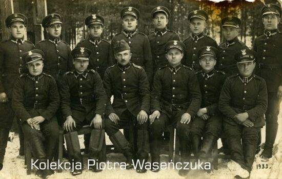 Portret grupowy żołnierzy KOP, 1933 r.